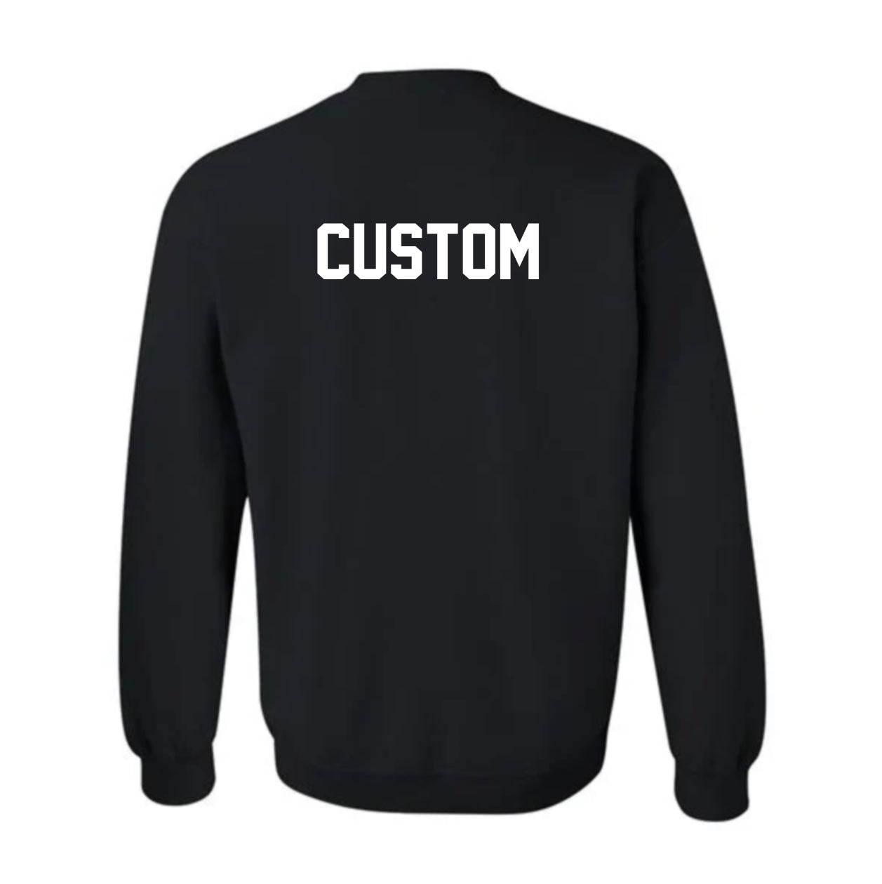 Adult black crewneck