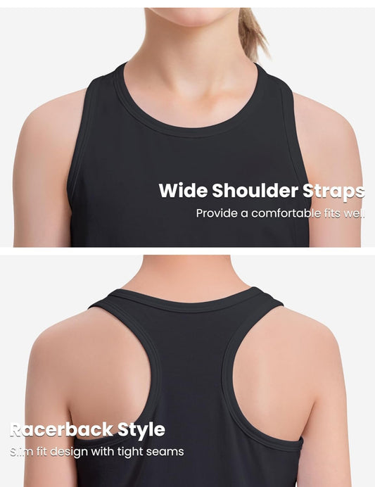 Youth Racerback black tank top