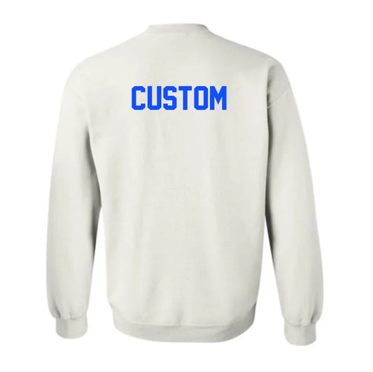 Adult white crewneck