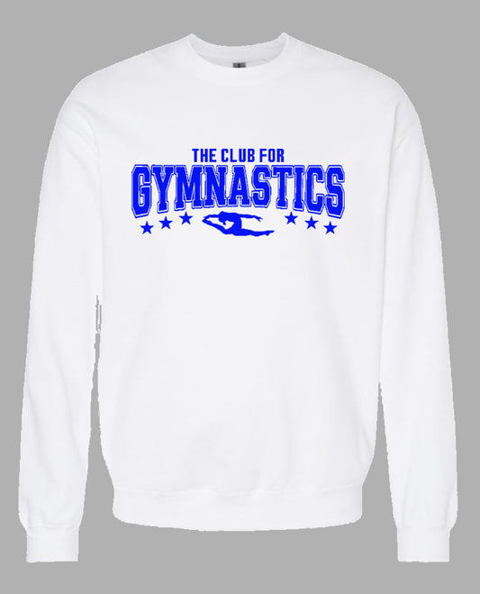 Adult white crewneck